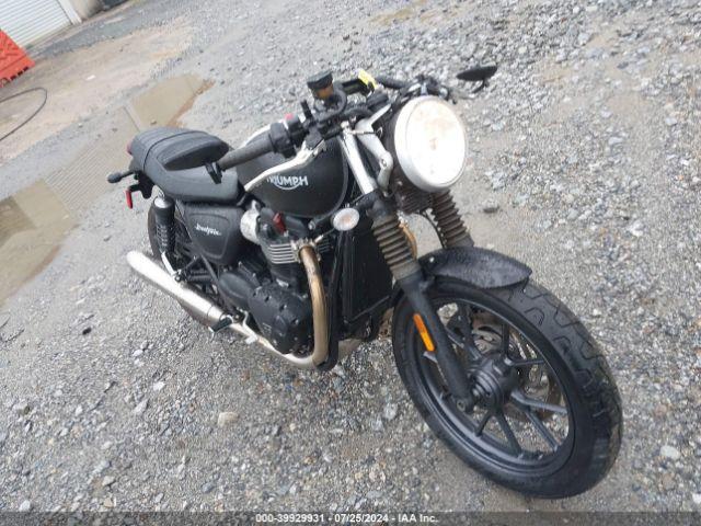  Salvage Triumph Motorcycle Street Twin