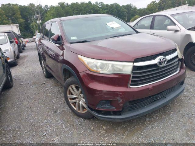  Salvage Toyota Highlander