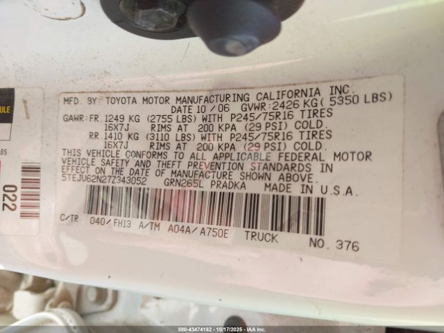 Toyota Tacoma Prerunner V6 Image 7