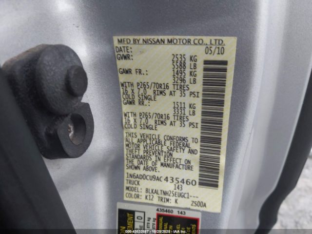 Nissan Frontier Se Image 9