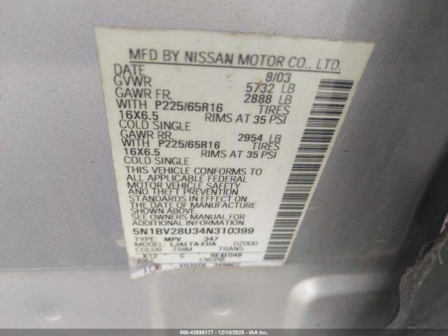 Nissan Quest 3.5 Sl Image 8