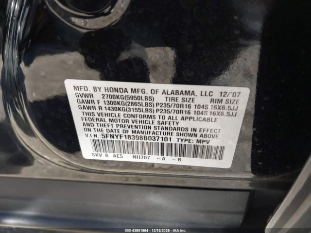 Honda Pilot Se Image 8